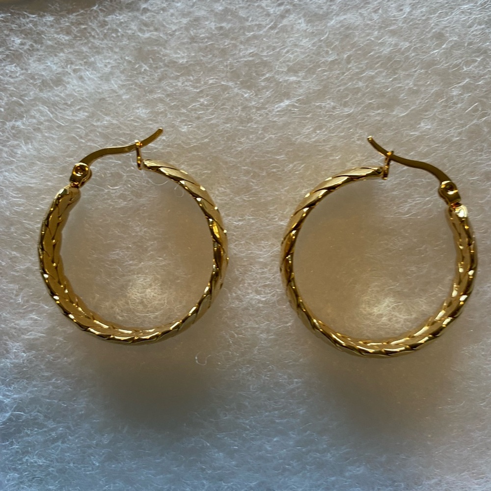 Elegant Gold Hoop Earrings